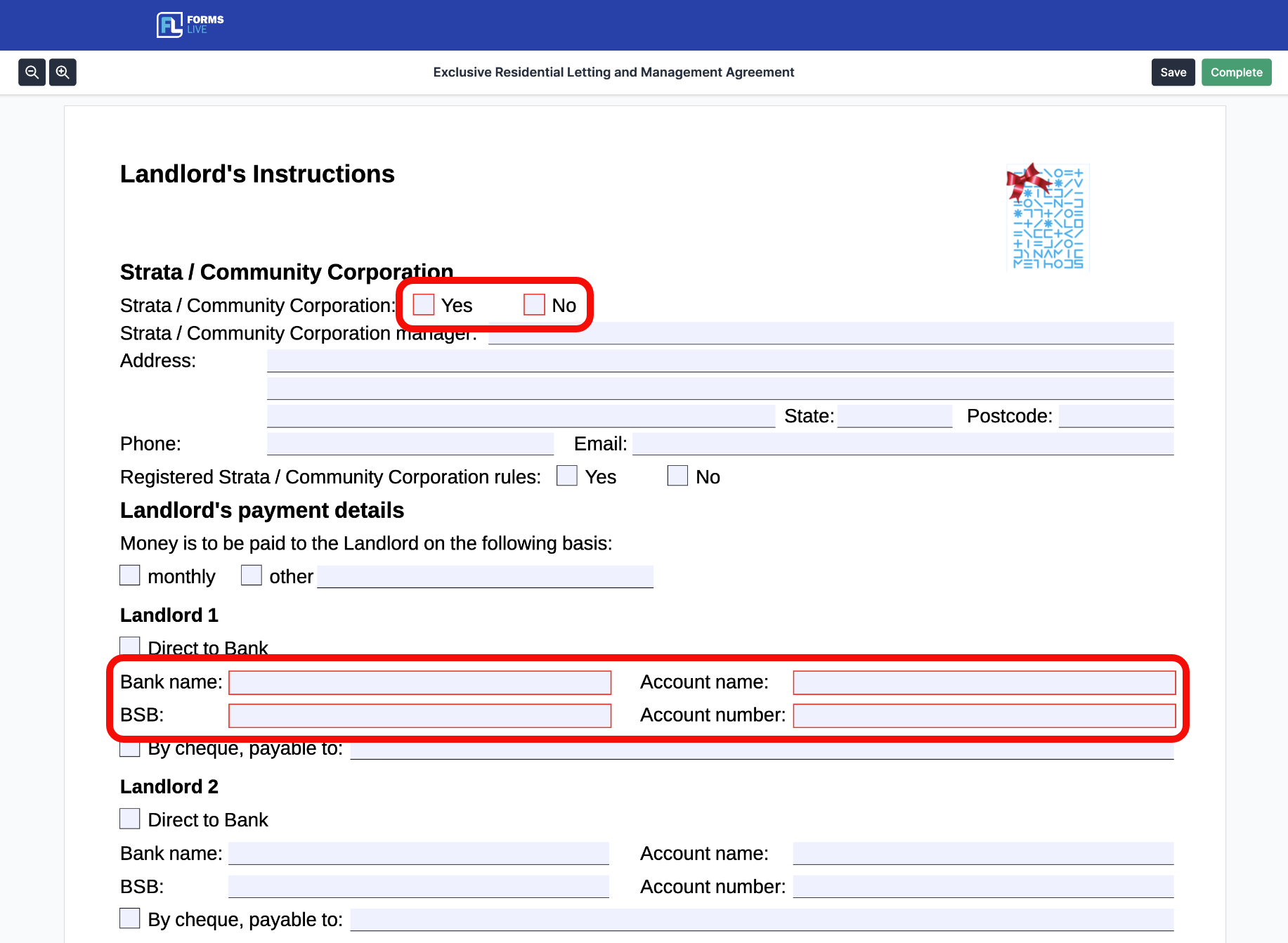 Mandatory Fields - Enabled forms