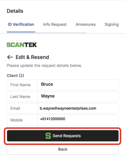 Scantek edit process - stage 2