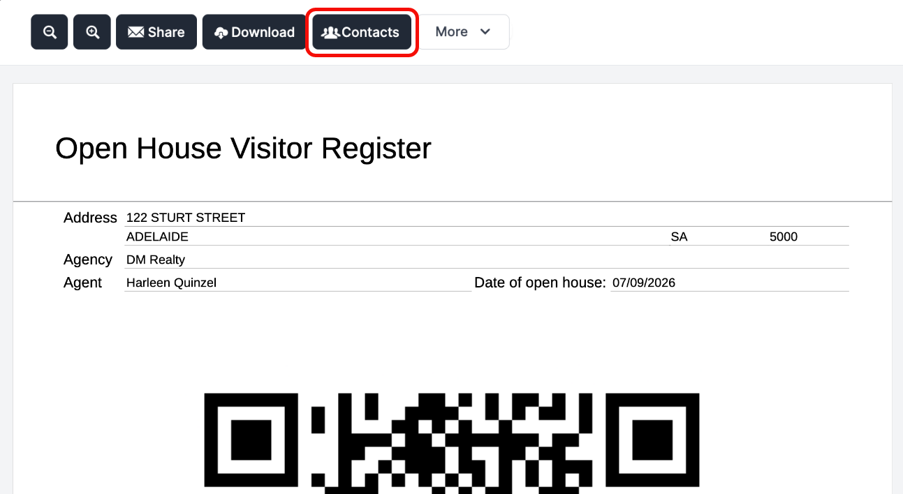 downloading attendee details
